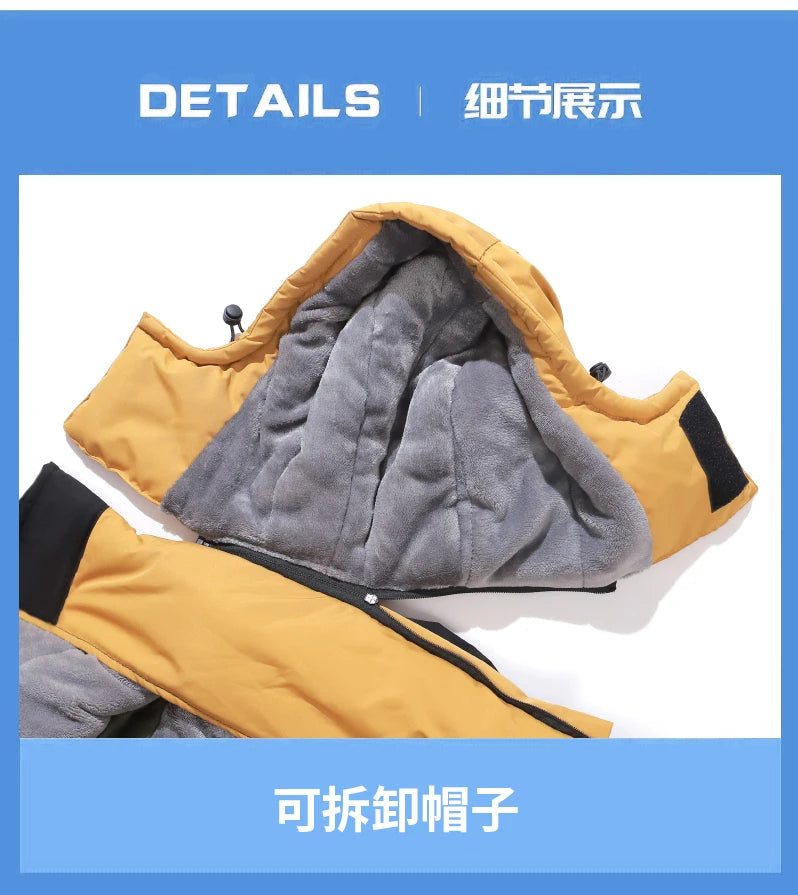 Electric Jacket Winter Windproof Waterproof Warm Delivery Snowmobile Jackets Riding Cold-proof Suits Ice Fishing Clothes