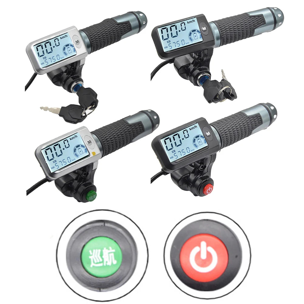 For Electric Scooter Electric Scooter Throttle Hall Speed Measurement 160CM Cable Length 3 Speed Gear Switching