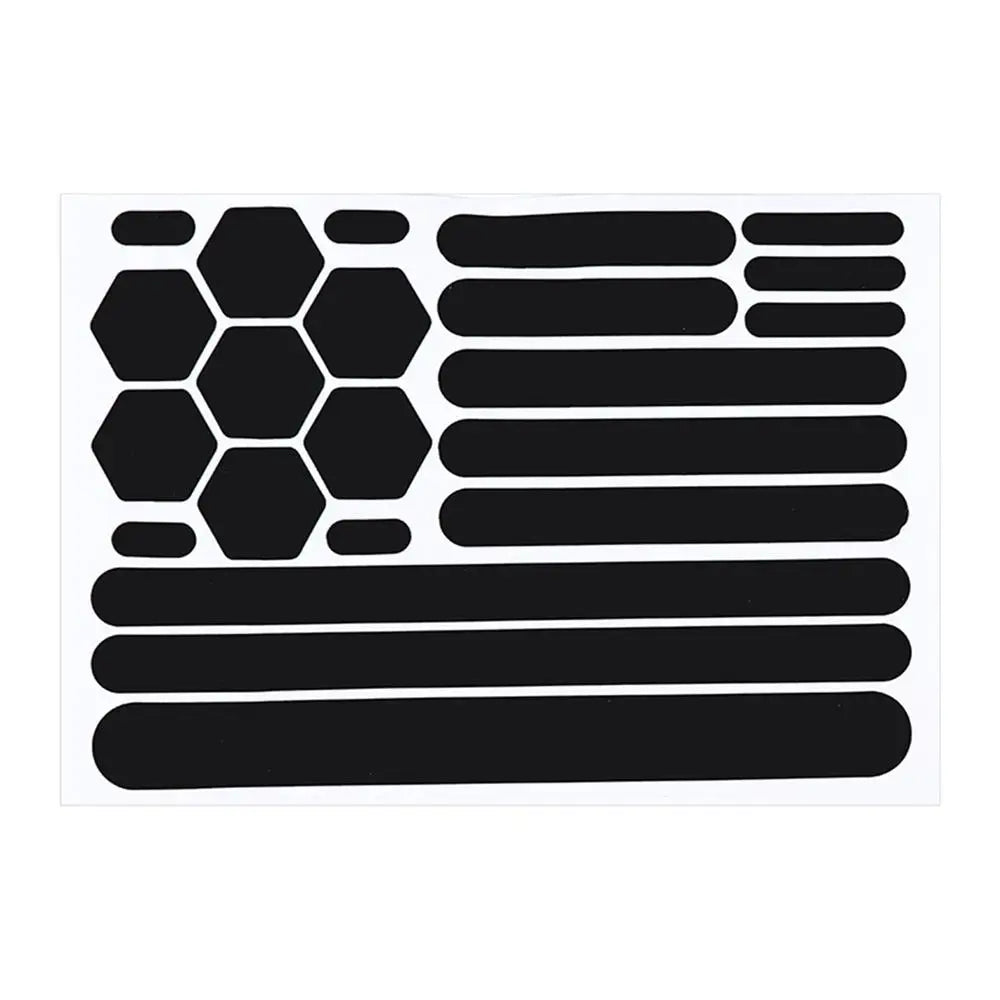 Reflective Sticker for Motorcycle Helmet Protection Strip Reflective Black Stickers Decal for Bicycle Helmet Trailers Bikes