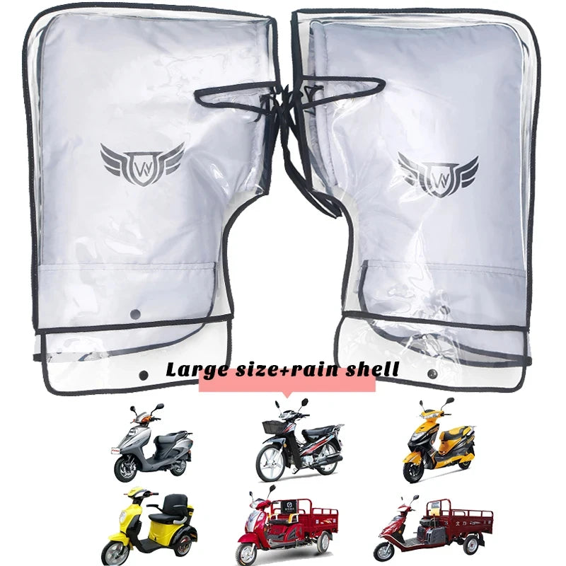 Motorcycle Scooter Bicycle Windproof Rainproof Winter Keep Warm Protection Handlebar Muffs