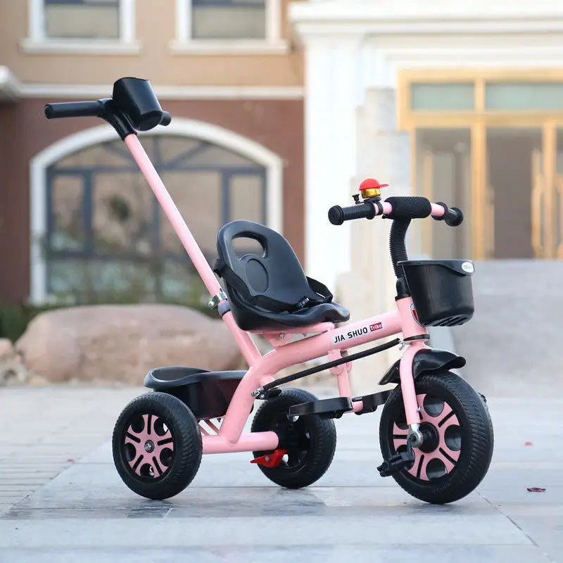 LazyChild Children Tricycle Kids Balance Bike Three-Wheeled Children's Pedal Tricycle Bicycle Outdoor Sports Toys For 1-6 Y Kids