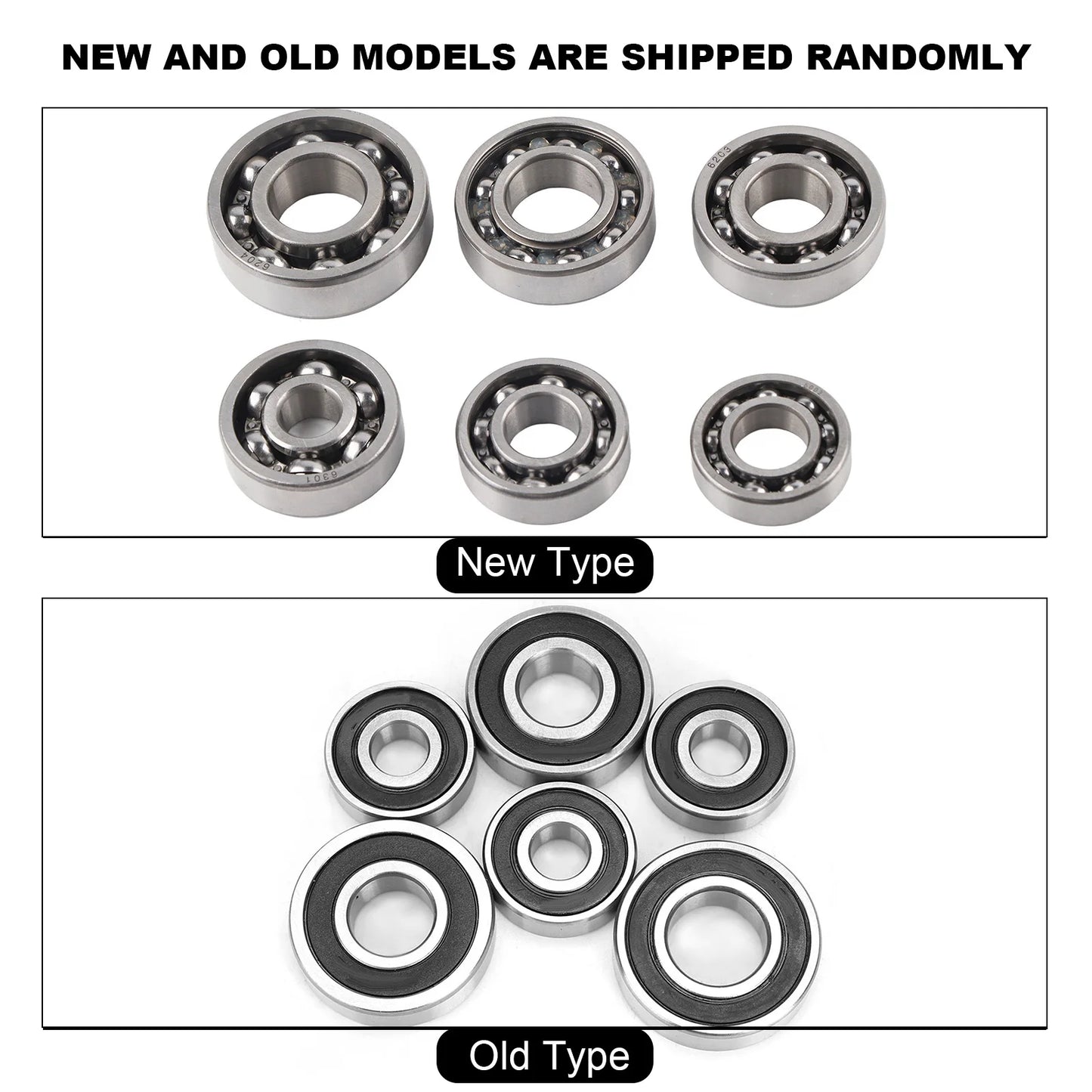 6Pcs Bearings For Scooter For Bike Moped Scooter