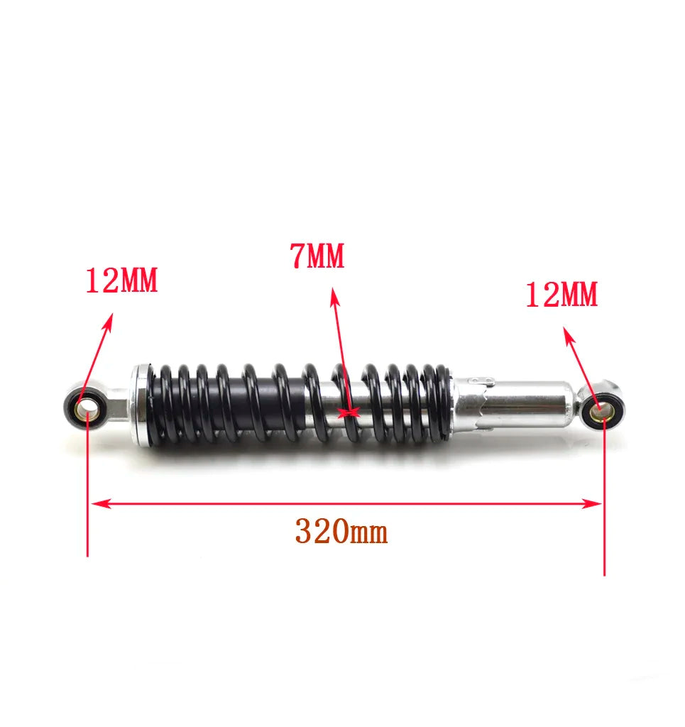 320mm Shock Absorber Rear Suspension For Bicycle E-Bike Motorcycle Scooter