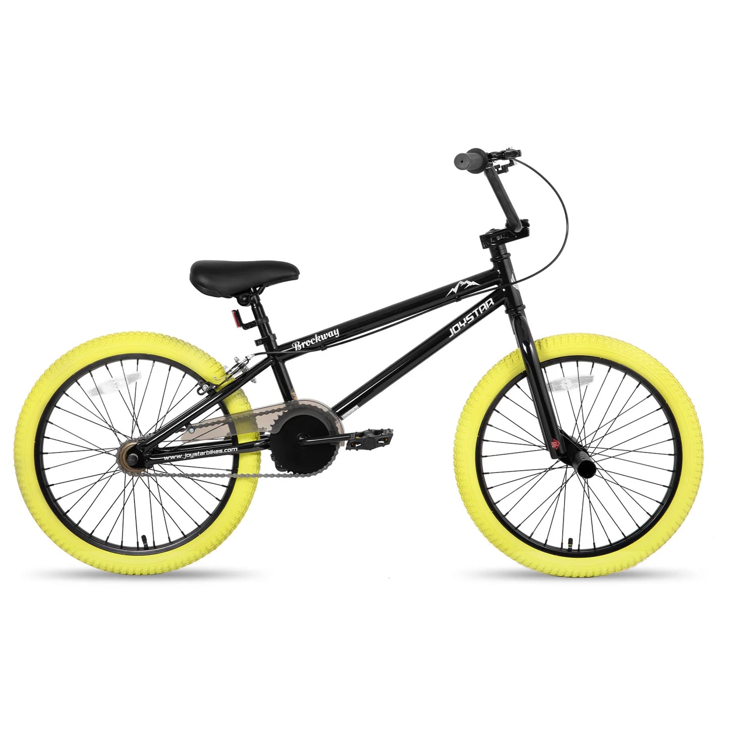 JOYSTAR Freestyle Kids BMX Bikes 20" 24" Kids Bicycles for 6-14 Years Boys Girls and Beginner-Level Riders 2 Pegs, Yellow