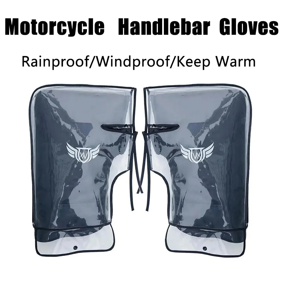 Motorcycle Scooter Bicycle Windproof Rainproof Winter Keep Warm Protection Handlebar Muffs