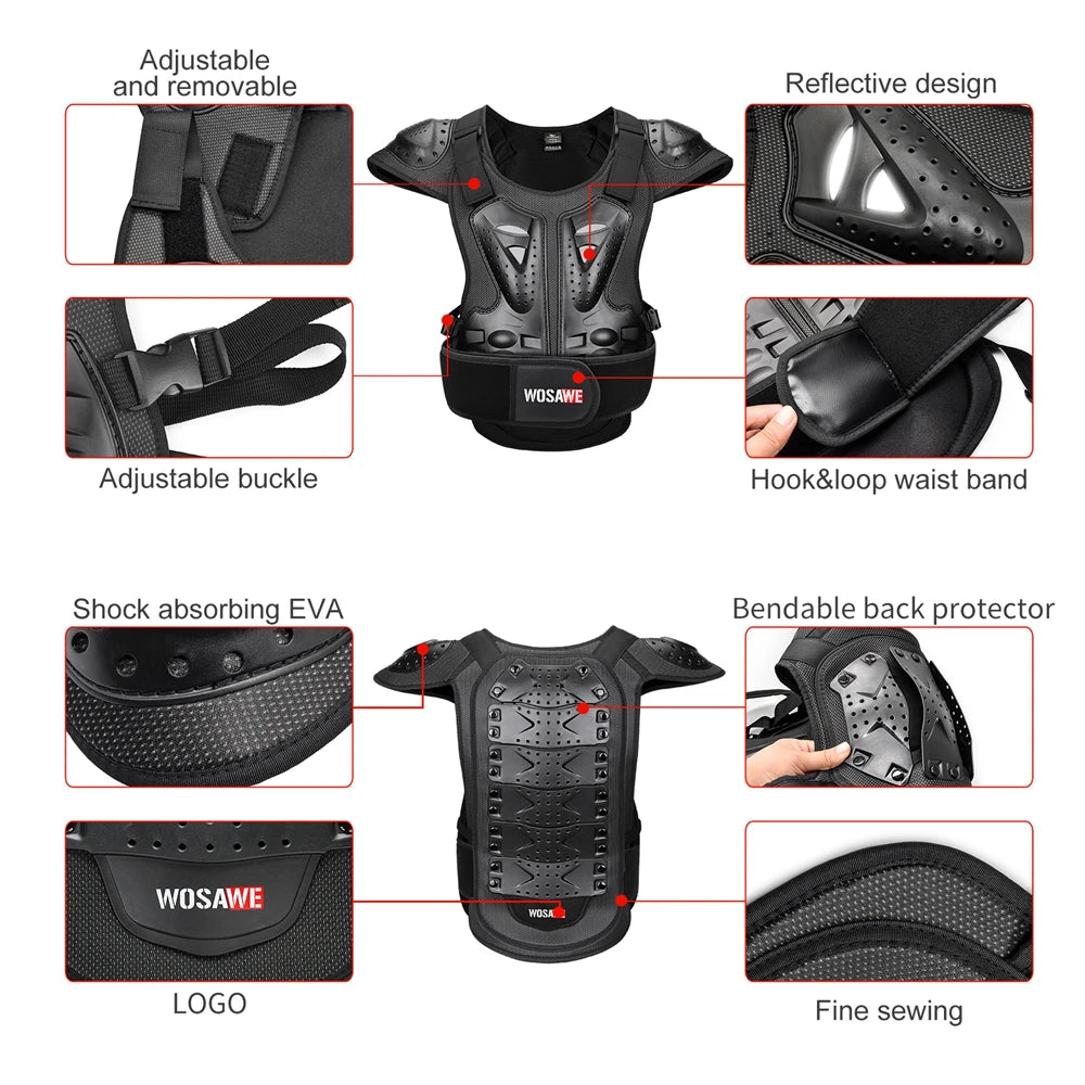 Scooter Motorcycle Gear Racing Armor Protector Men Cycling Motocross Body Protection Jacket