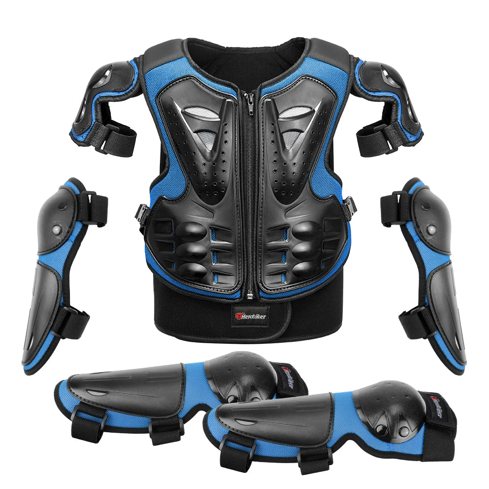 Kids Armor Jacket Spine Chest Elbow Guard Protection Equipment Motocross Skateboard Moto Jacket Motorcycle Gear Moto Kids Armor