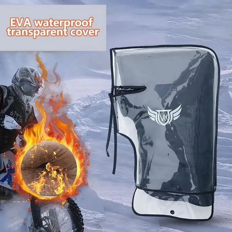 Motorcycle Scooter Bicycle Windproof Rainproof Winter Keep Warm Protection Handlebar Muffs