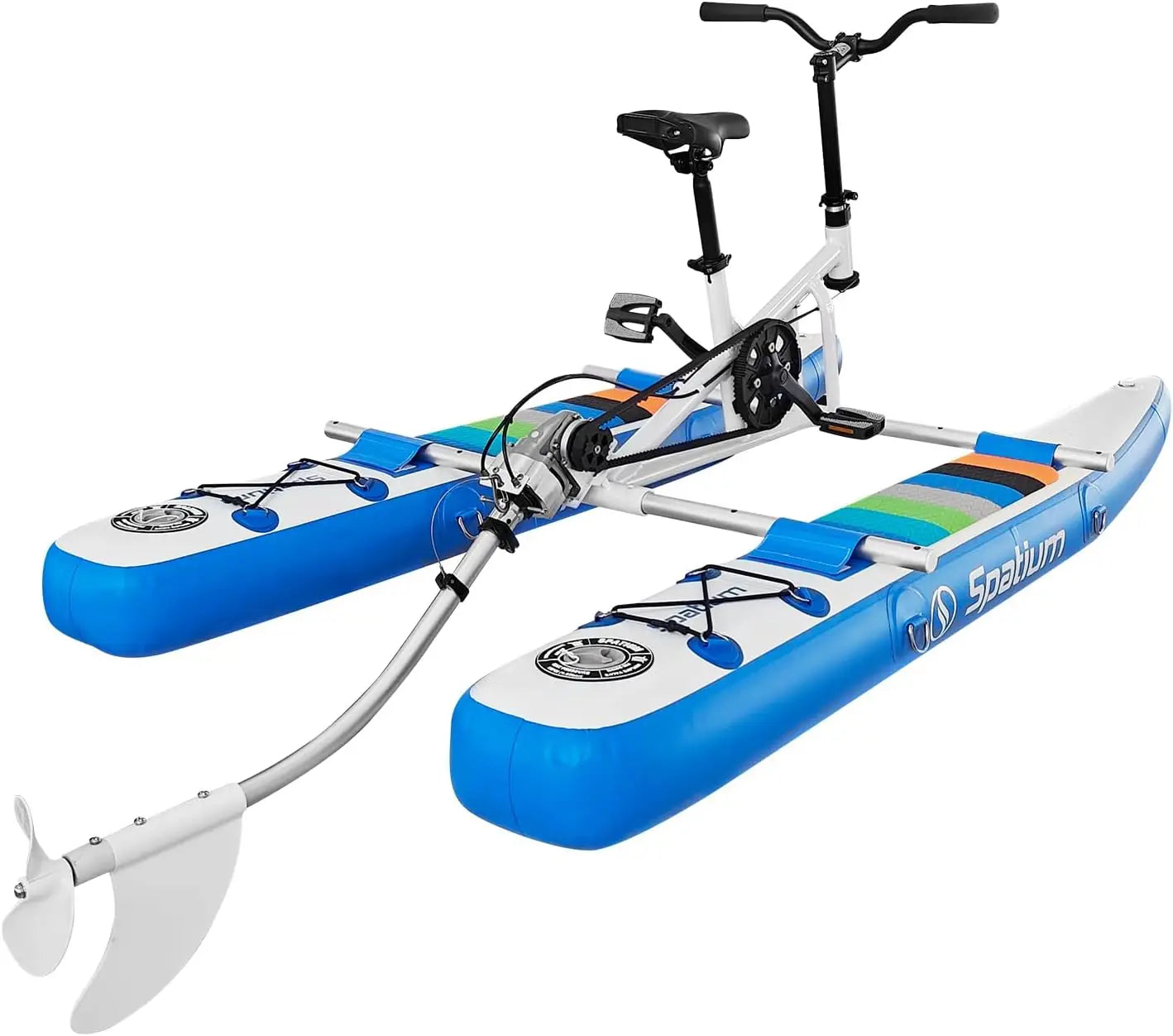 Water Bike for Kids Inflatable Water Bikes Water Bicycles with Inflatable Pontoons Pedal Water Bike