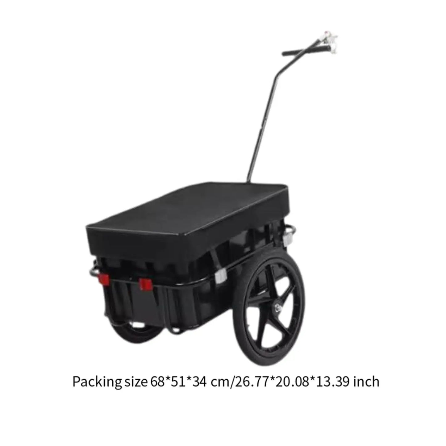 Bike Cargo Trailer Bicycle Cargo Carrier Transport Portable Removable Towable Bike Trailer for Shopping Long Distance Cycling