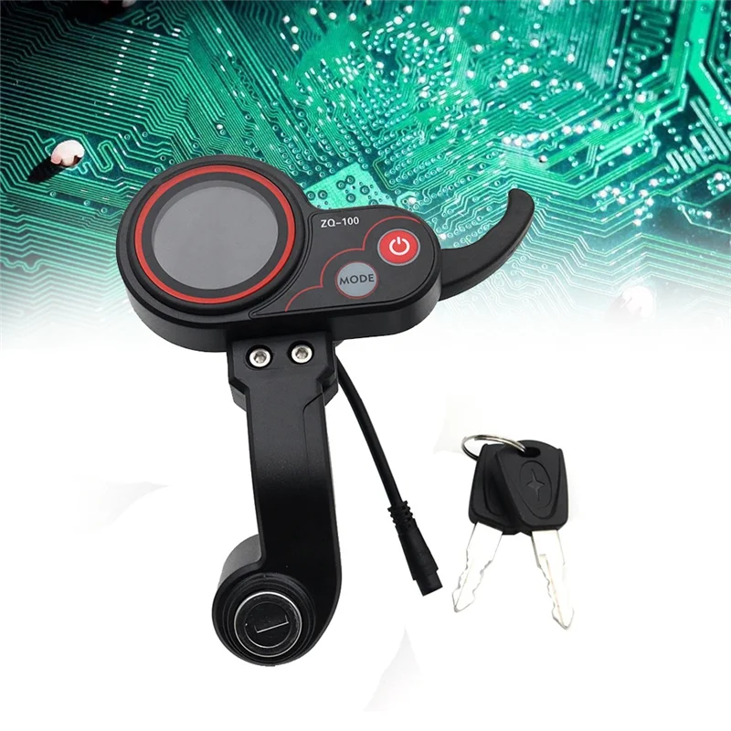 ZQ-100 6 Pin Display for Electric Scooter Dashboard & Keys Start