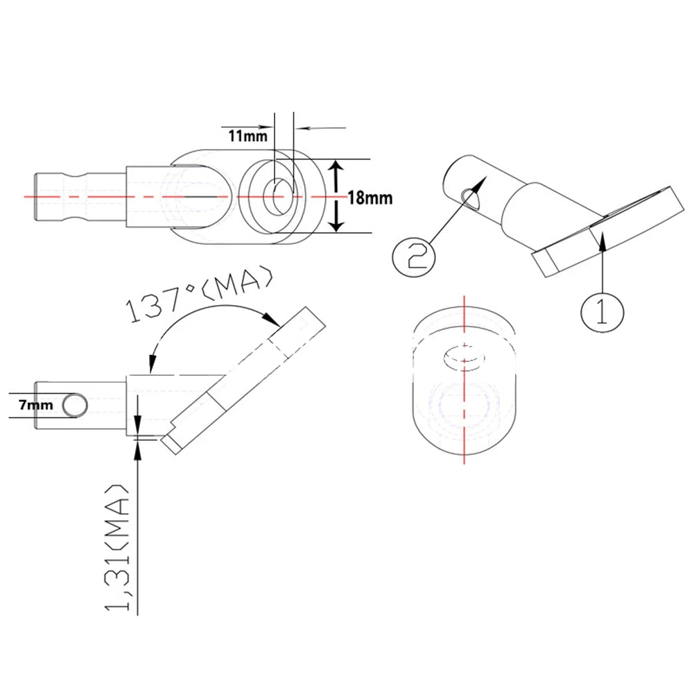 Towbar Hitch Coupler Clutch for Bike Trailer Strong Moped Bicycle Spare Part