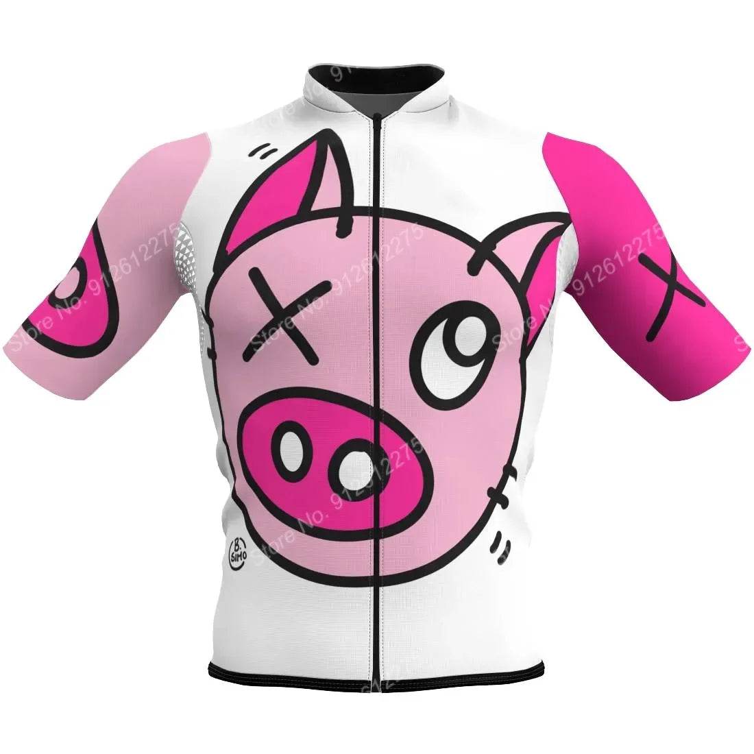 Cartoon Comic Pig Cycling Jersey Men Summer Clothing Road Bike Shirts Bicycle Shorts MTB Wear