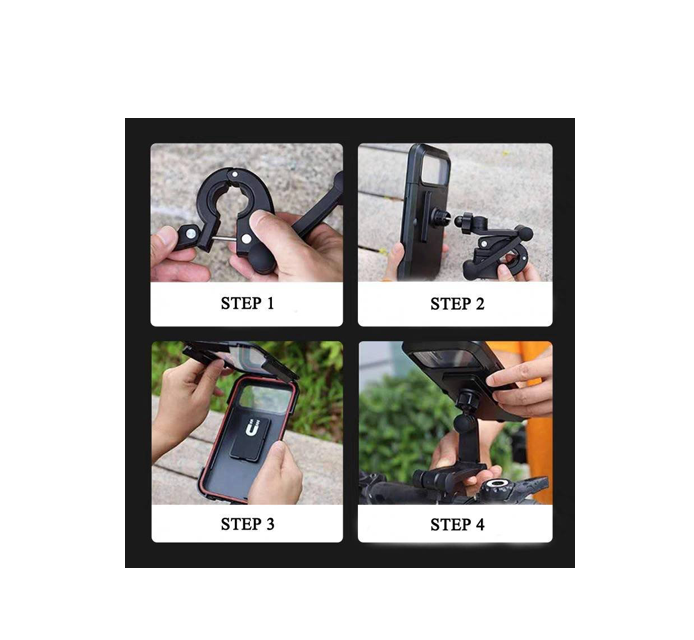 Cell Bike Mount All In One Weatherproof Case