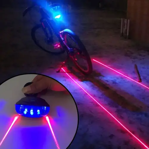 eBIKE Safety Warning Light / Taillight Laser Line