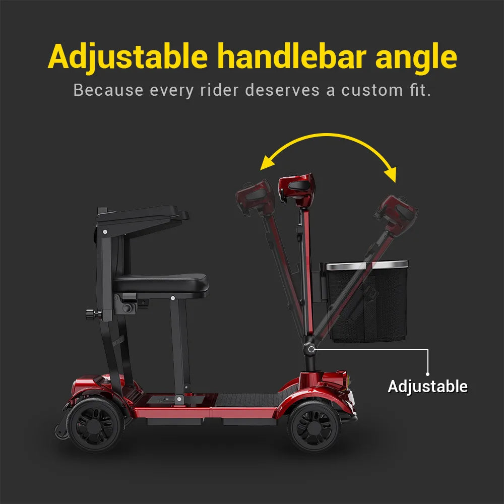 The Travel Long Range Folding Mobility Scooter