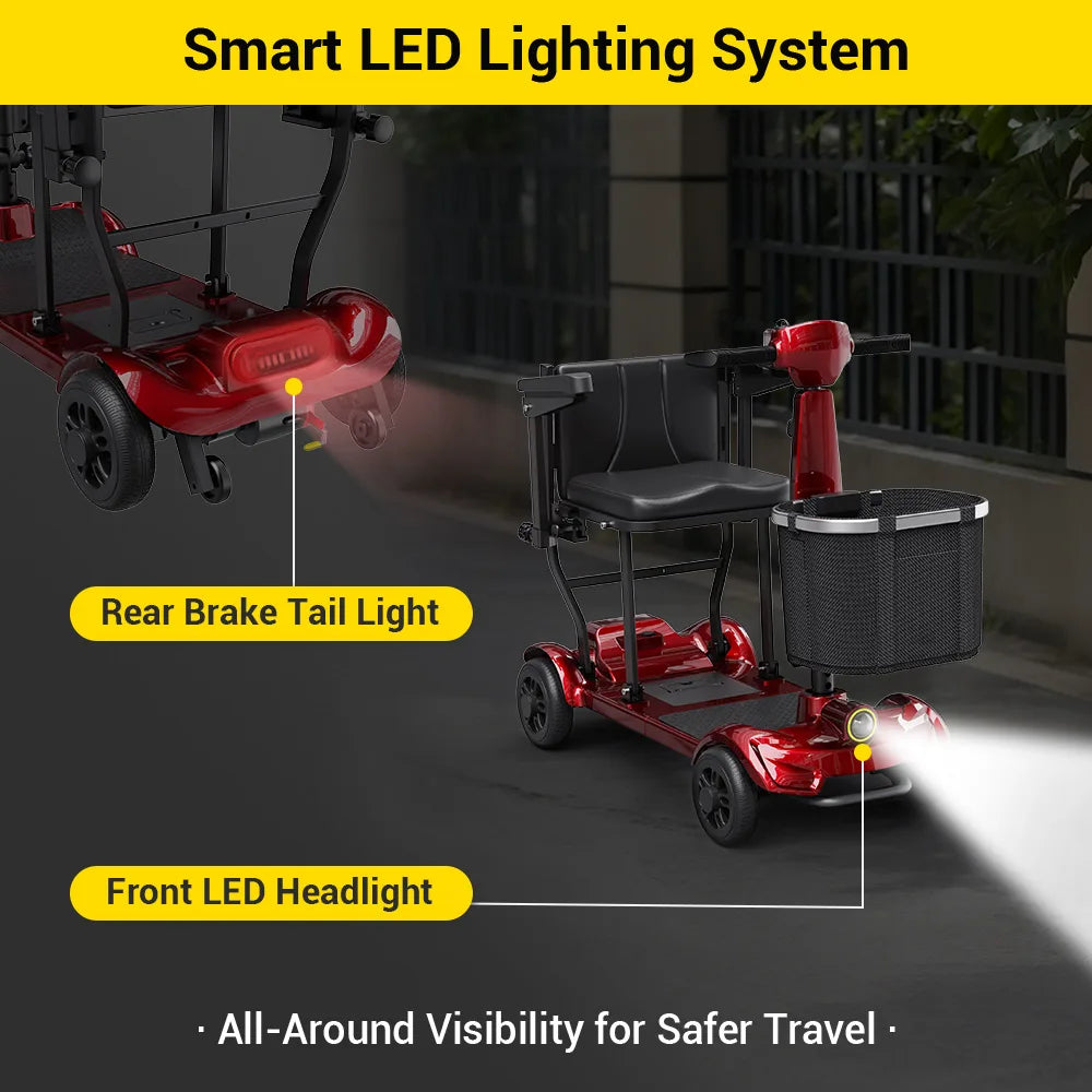 The Travel Long Range Folding Mobility Scooter